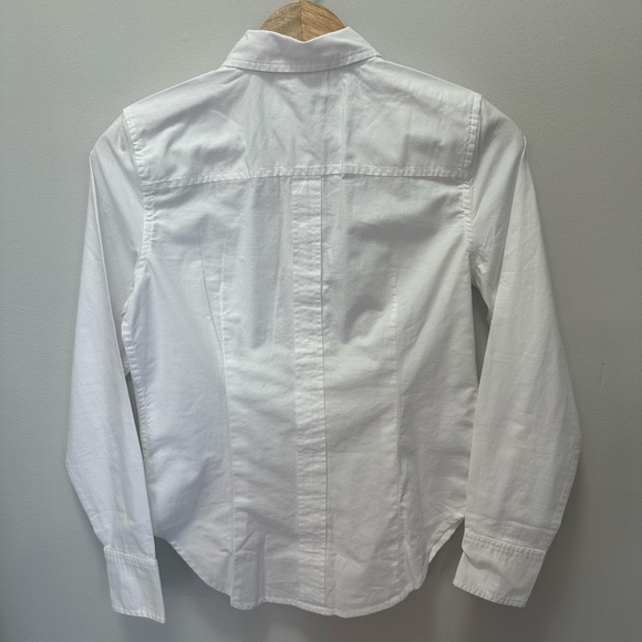 NWT! J. Crew Womens $89 Shrunken Button-up Shirt Cotton Oxford Size 2 #CD051 - Picture 6 of 7